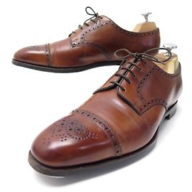 Autre Marque EDWARD GRÜNE RICHELIEU SCHUHE 8.5 42.5 IN BRAUNEN LEDERSCHUHEN Braun