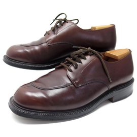 Church's-CHURCH'S EXCELSIOR SHOES 7.5F 41.5 LEATHER HUNTING DERBY + SLEEVES-Brown