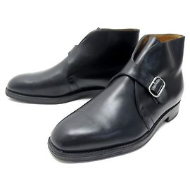 ZAPATOS JOHN LOBB VARESE 8mi 42 BOTAS + BOTAS HEBILLA PIEL NEGRA Negro