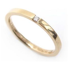 NEUF BAGUE ALLIANCE FRED FOR LOVE 4B0707 OR ROSE & DIAMANT 50 BOITE DIAMOND RING Doré