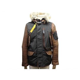 JACKET JACKET PARAJUMPERS RIGHT HAND MAN SPECIAL EDITION T50 M LEATHER COAT Brown
