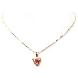 COLAR MAUBOUSSIN SUBTIL DUALITE ROSE GOLD 18COLAR DE SAPFIRAS TURMALINA Dourado