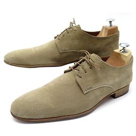 SCARPE HESCHUNG NERIUM 8.5 42.5 SCARPE IN PELLE SCAMOSCIATA BEIGE DERBY Beige