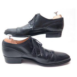 JM Weston-SAPATOS JM WESTON 448 DERBY STRAIGHT ENDS 9.5C 43.5 Sapatos de couro preto-Preto