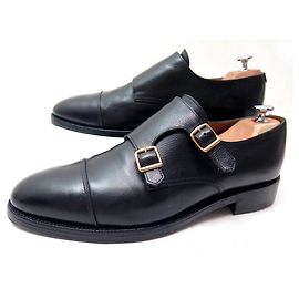 JOHN LOBB WILLIAM SCHUHE 9008 BI-LOOP 10E 44 SCHWARZE LEDERSCHUHE Schwarz