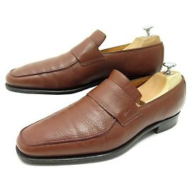 SAPATOS BEL AIR CORTHAY 10 44 PASSADORES DE COURO DE GRÃO MARROM Marrom