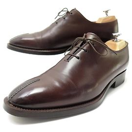SANTONI RICHELIEU TAGLIO UNICO SCARPE 5590 9 IT 44 SCARPE IN PELLE Marrone
