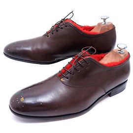 SALVATORE FERRAGAMO ANDY WARHOL RUNWAY SHOES 9 43 LEATHER RICHELIEU Brown