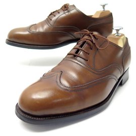 JM Weston-JM WESTON RICHELIEU SHOES 370 8.5E 42.5 l 43 BROWN LEATHER SHOES-Brown