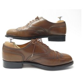 JM Weston-JM WESTON RICHELIEU SHOES 370 8.5E 42.5 l 43 BROWN LEATHER SHOES-Brown