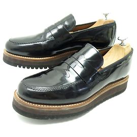 Autre Marque ZAPATOS GRENSON 5316 8.5E IT 43.5 FR LOAFERS MOCASINES DE CHAROL Negro