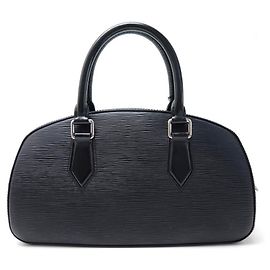 LOUIS VUITTON HANDTASCHE JASMIN AUS SCHWARZEM EPI-LEDER 32 CM LEDER HANDTASCHE Schwarz