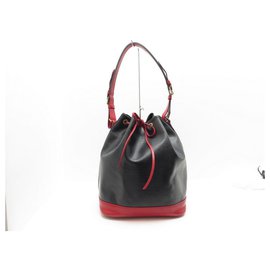 Louis Vuitton-LOUIS VUITTON NOE GM HANDBAG IN TWO-TONE BLACK RED EPI LEATHER HAND BAG-Other