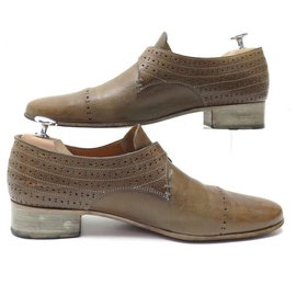 Heschung-HESCHUNG SHOES 7 41 BROWN LEATHER LOAFERS LOAFERS-Brown