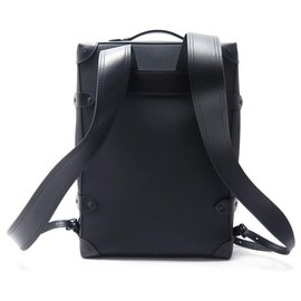 Louis Vuitton-NEW LOUIS VUITTON VIRGIL ABLOH BACKPACK SOFT TRUNK M30337 Taïga Leather-Black