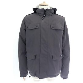 GIACCA BURNET CANADA GOOSE 4075M T52 CAPPOTTO L GRIGIO GIACCA CON CAPPUCCIO Grigio