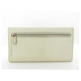 Louis Vuitton-LOUIS VUITTON SISTINA WALLET WALLET CARD ECRU EPI LEATHER WALLET-Cream