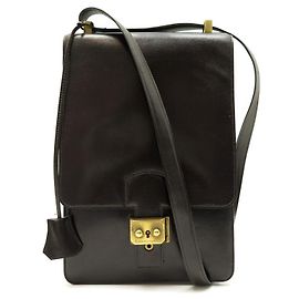 Hermès VINTAGE SACOCHE HERMES BROWN LEATHER SHOULDER BAG LEATHER SHOULDER BAG Brown