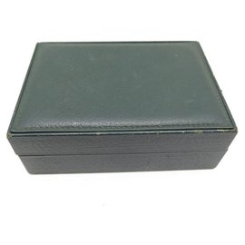 Rolex-VINTAGE WATCH BOX ROLEX OYSTER PERPETUAL DATEJUST IN GREEN LEATHER WATCH BOX-Green