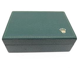 Rolex-VINTAGE ROLEX WATCH BOX 68.00.06 OYSTER PERPETUAL DATEJUST LEATHER WATCH BOX-Green
