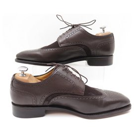 Paraboot-NEW PARABOOT DERBY BIMATIERE SHOES 7 41 BROWN LEATHER & SUEDE SHOES-Brown
