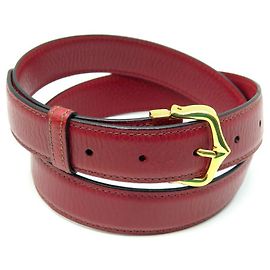 MUST DE CARTIER GRÖSSE GÜRTEL 80 L IN ROTEM LEDERGÜRTEL Rot