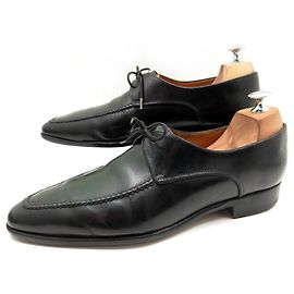 Autre Marque SCARPE DERBY GERARD SENE 1 occhiello 9.5D 43.5 IN PELLE VERDE SCARPE Verde