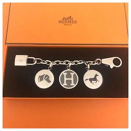 Hermès Breloque Olga Bag Charm Silver hardware