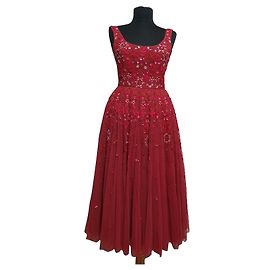 Needle & Thread Vestidos Bordeaux