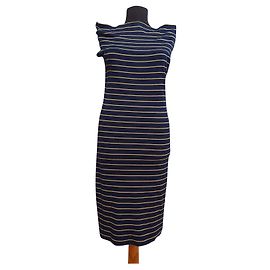 Robe à rayures Ralph Lauren bleue et dorée Bleu Doré