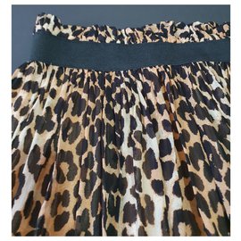 Ganni-die Röcke-Mehrfarben ,Leopardenprint