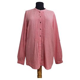 Top Camisero Noa Noa de Rayas Rojas de Algodón Roja