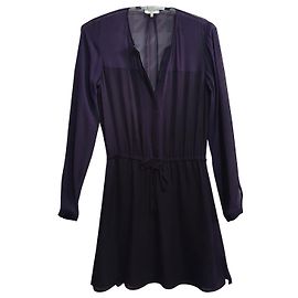 Autre Marque Vestido de seda Babaton Morado Oscuro Morado oscuro