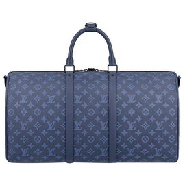 Louis Vuitton-LV Keepall 50 Bleu ombre-Bleu
