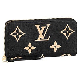 Louis Vuitton LV zippy wallet empreinte Black