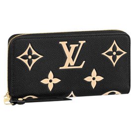 Louis Vuitton-LV carteira zippy empreinte-Preto