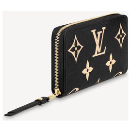 Louis Vuitton-LV carteira zippy empreinte-Preto