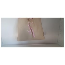 Yves Saint Laurent-Sac à main en tissu YVES SAINT LAURENT-Crème