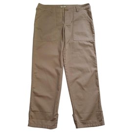 Calça Joie de algodão bege Bege