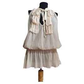 By Malene Birger Cotton Blouse Beige Size 40 Beige