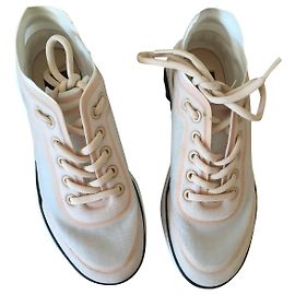 Chanel Sneakers Black Pink White
