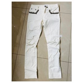 Pierre Balmain-jeans-Blanc