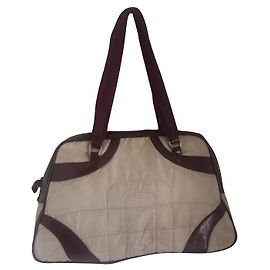 Bolso Prada de tela crema Crema