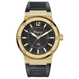Salvatore Ferragamo-F-80 Strap Watch-Golden,Metallic