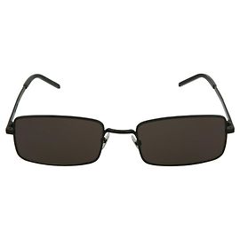 Saint Laurent Square-Frame Metal Sunglasses Black