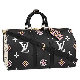 Louis Vuitton-LV Keepall Selvaggio nel cuore nuovo-Nero