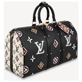 Louis Vuitton-LV Keepall Selvaggio nel cuore nuovo-Nero