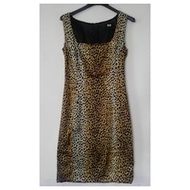 D&G-Falda elegante-Estampado de leopardo