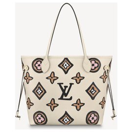 Louis Vuitton-LV Neverfull WIld at heart new-Cream