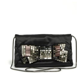 Lanvin-ART DECO JEWEL BAG CLUTCH-Dark grey